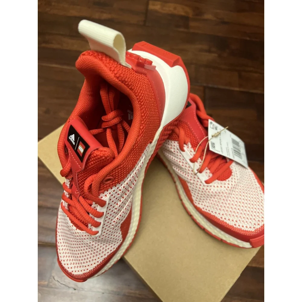 adidas X LEGO Sport Pro Kids Shoes, Youth Unisex Boy's Girl's Red/White Youth 5